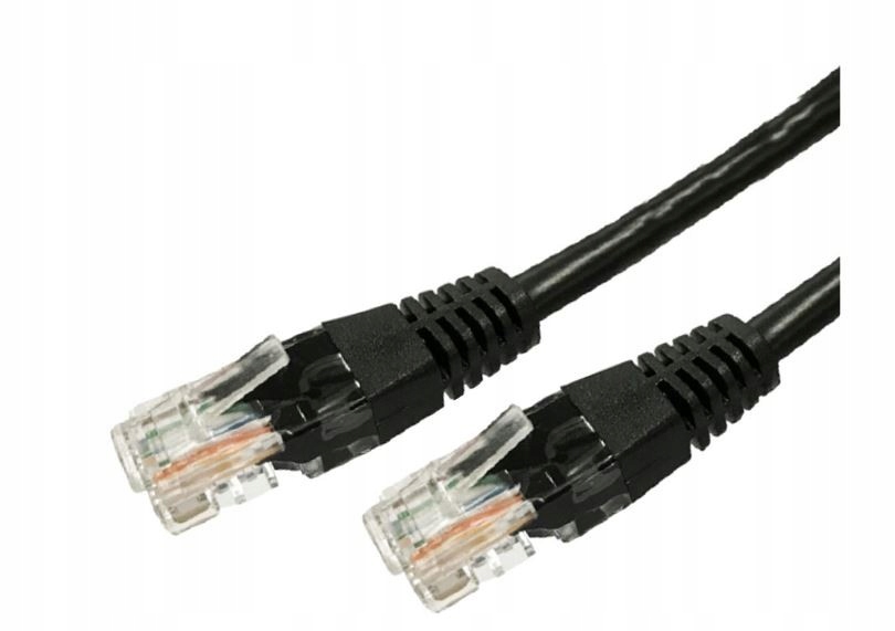 Medený patchcord kábel Cat.5e RJ45 UTP 3m čierny